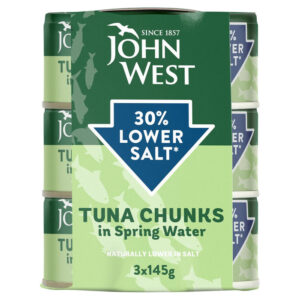 JOHN WEST TUNA CHUNKS X 3