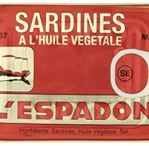 LESPADON SARD VEG OIL 125G