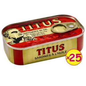 TITUS SARDIN VEG OIL 125G